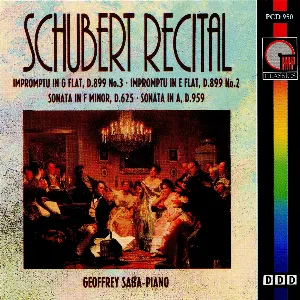 Pochette Schubert Recital: Impromptu in G flat / Impromptu in E flat / Sonata in F minor / Sonata in A