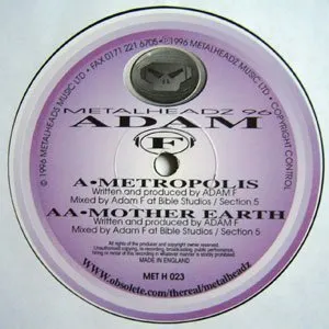 Pochette de Metropolis / Mother Earth de Adam F