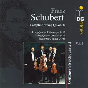 Pochette Complete String Quartets, Volume 5: String Quartet in E flat major, D. 87 / String Quartet in D major, D. 74 / Fragment in C minor, D. 103