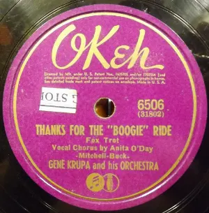 Pochette de Thanks for the "Boogie" Ride / Keep 'em Flying de Gene Krupa and His Orchestra