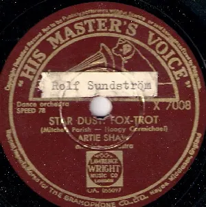 Pochette de Star Dust / Rockin' Chair de Artie Shaw and His Orchestra