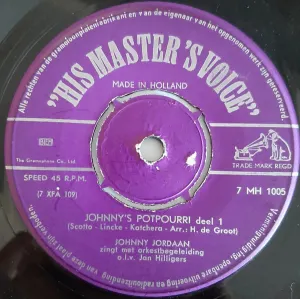 Pochette de Johnny’s potpourri, deel 1 de Johnny Jordaan