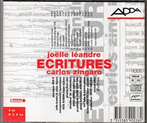 Pochette de Ecritures de Joëlle Léandre - Carlos Zíngaro