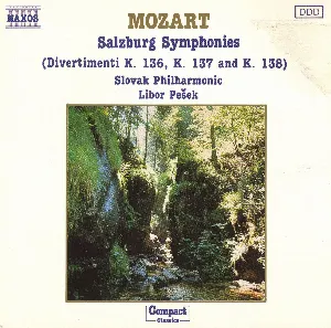 Pochette Salzburg Symphonies: Divertimenti K. 136, K. 137 and K. 138