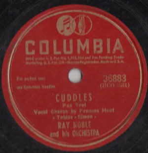 Pochette de Cuddles / I'll Be Walkin' With My Honey (Soon, Soon, Soon) de Ray Noble and His Orchestra