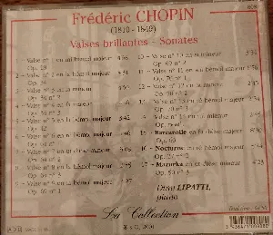 Pochette de Valses Brillantes • Sonates de Fryderyk Chopin - Dinu Lipatti