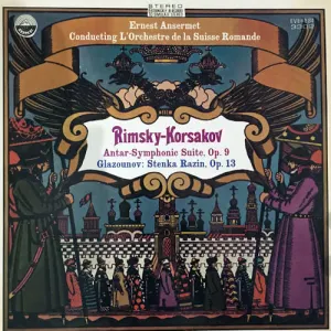Pochette de Rimsky-Korsakov: Antar Symphonic Suite Op.9 / Glazunov: Stenka Razin Op.13 de Nikolai Rimsky‐Korsakov - Alexander Konstantinovich Glazunov - Orchestre de la Suisse Romande - Ernest Ansermet