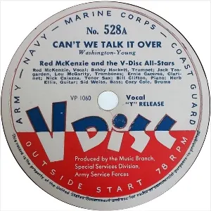 Pochette de Can’t We Talk It Over / Almendra / Tra La La de The V‐Disc All Stars