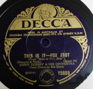 Pochette de This Is It / I Hear a Rhapsody de Jimmy Dorsey and His Orchestra