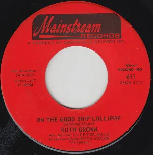Pochette de On the Good Ship Lollipop / Hurry on Down de Ruth Brown