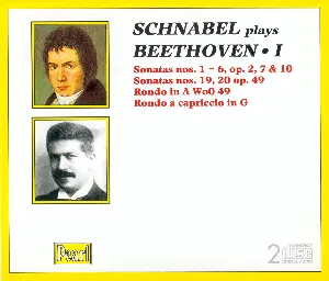 Pochette Schnabel plays Beethoven I