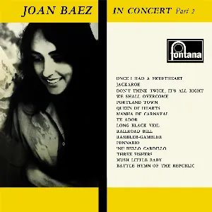 Pochette Joan Baez in Concert, Part 2