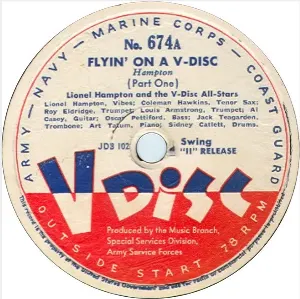 Pochette de Flyin’ on a V‐Disc de Lionel Hampton - The V‐Disc All Stars
