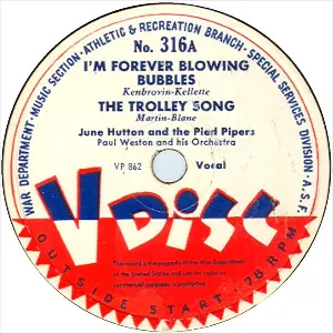 Pochette I’m Forever Blowing Bubbles / The Trolley Song / Out of Nowhere / Louise