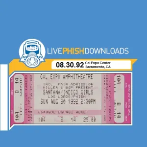 Pochette de 1992-08-30: Cal Expo Amphitheater, Sacramento, CA, USA de Phish