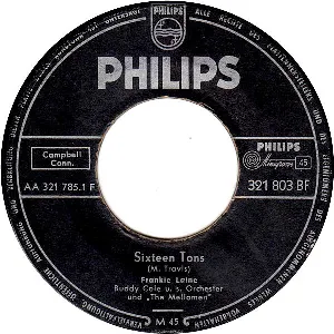 Pochette de Sixteen Tons / Heard the Angels Singing de Frankie Laine