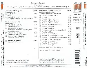 Pochette Schumann-Variations op. 9 / Rhapsodies op. 79 / Piano Pieces op. 199 / Scherzo op. 4