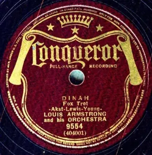 Pochette de Dinah / Tiger Rag de Louis Armstrong & His Orchestra