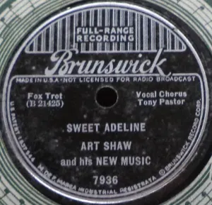 Pochette de Sweet Adeline / How Dry I Am de Artie Shaw and His Orchestra