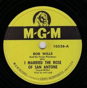 Pochette de I Married the Rose of San Antone / My Little Rock Candy Baby de Bob Wills and His Texas Playboys