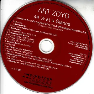 Pochette de 44 ½ At A Glance (Selections From Art Zoyd 44 ½: Live And Unreleased Works Box Set) de Art Zoyd