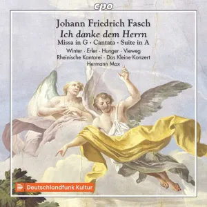 Pochette de Ich danke dem Herrn: Missa in G / Cantata / Suite in A de Matthias Vieweg - Rheinische Kantorei - Johann Friedrich Fasch - Veronika Winter - Hermann Max - Das Kleine Konzert