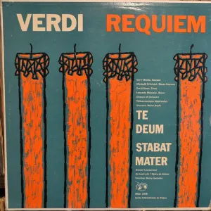 Pochette de Requiem - Te Deum - Stabat Mater de Wiener Kammerchor - Orchester der Wiener Staatsoper - Nederlands Philharmonisch Orkest - Walter Goehr - Giuseppe Verdi