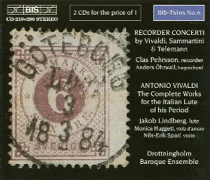 Pochette Recorder Concerti / The Complete Works for Italian Lute of His Period