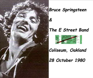 Pochette de 1980‐10‐28: Oakland‐Alameda County Coliseum Arena, Oakland, CA, USA de Bruce Springsteen - The E Street Band