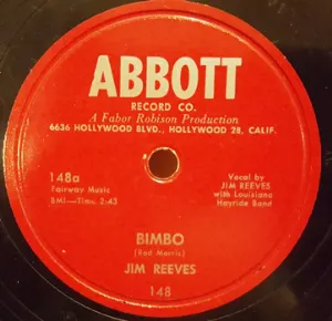 Pochette de Bimbo / Gypsy Heart de Jim Reeves
