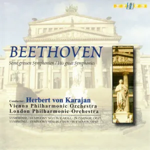 Pochette de Symphonie / Symphony No. 7 + 8 de Ludwig van Beethoven - Herbert von Karajan - Wiener Philharmoniker - London Philharmonic Orchestra