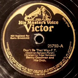 Pochette de Don't Be That Way / One O'Clock Jump de Benny Goodman and His Orchestra
