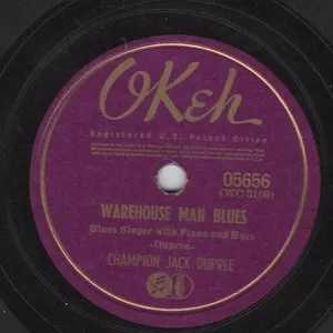 Pochette de Warehouse Man Blues / Chain Gang Blues de Champion Jack Dupree