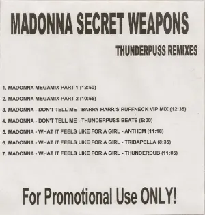 Pochette de Madonna Secret Weapons de Madonna