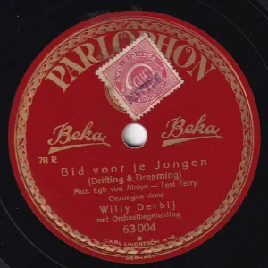 Pochette de Bid voor je jongen / Kom toch terug de Willy Derby