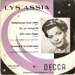 Pochette de Téléphonez-moi chéri de Lys Assia