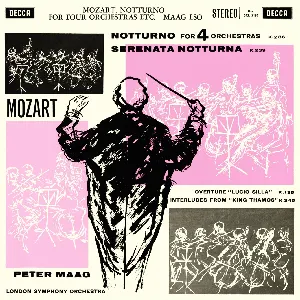 Pochette de Mozart: Notturno, Serenata notturna, German Dances, Symphonies Nos.32 and 38 de London Symphony Orchestra - Peter Maag