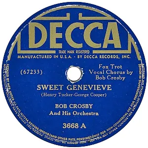 Pochette de Sweet Genevieve / Until You Fall in Love de Bob Crosby and His Orchestra