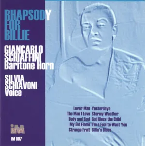 Pochette de Rhapsody for Billie de Giancarlo Schiaffini