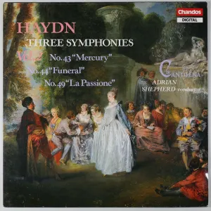 Pochette de Three Symphonies, Vol. 2: No. 43 "Mercury" / No. 44 "Funeral" / No. 49 "La Passione" de Joseph Haydn