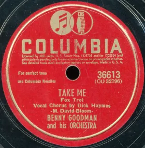 Pochette de Take Me / Idaho de Benny Goodman and His Orchestra