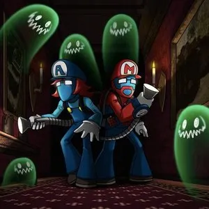 Pochette de Luigi's Mansion de Pegboard Nerds