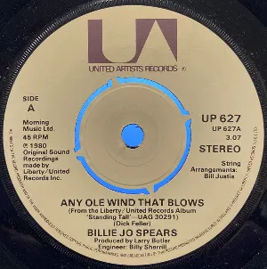 Pochette de Any Ole Wind That Blows / Love Ain't the Question (Love Ain't the Answer) de Billie Jo Spears