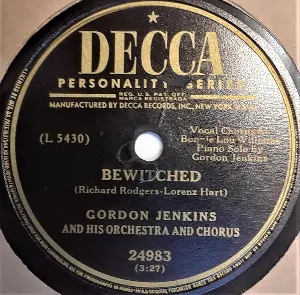 Pochette de Bewitched / Where in the World de Gordon Jenkins & His Orchestra