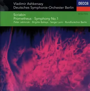 Pochette de Prometheus / Symphony no. 1 de Vladimir Ashkenazy - Deutsches Symphonie‐Orchester Berlin - Peter Jablonski - Alexander Scriabin - Rundfunkchor Berlin
