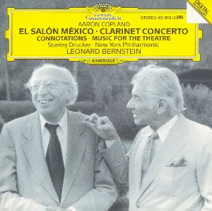 Pochette El Salón México / Concerto for Clarinet and String Orchestra / Music for the Theatre / Connotations for Orchestra