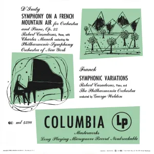 Pochette de d'Indy: Symphony on a French Mountain Air / Franck: Symphonic Variations de Vincent d’Indy - Charles Munch - Philharmonia Orchestra - César Franck - Robert Casadesus - New York Philharmonic - Wolfgang Amadeus Mozart