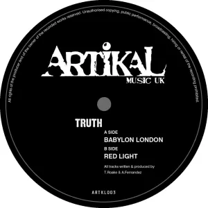 Pochette de Babylon London / Red Light de Truth
