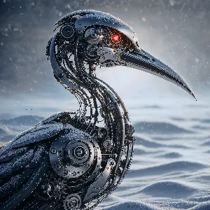Pochette de The Droidbird in the Snowstorm de Psilodump