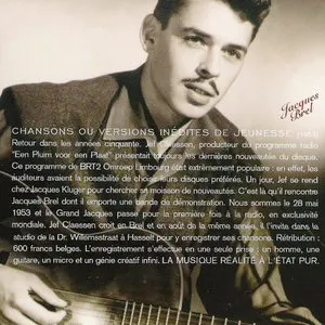 Pochette de Chansons ou versions inédites de jeunesse de Jacques Brel